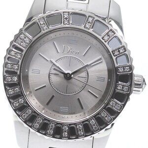 Christian Dior crystal CD112115 Diamond Bezel Silver Dial Ladies Watch_783977